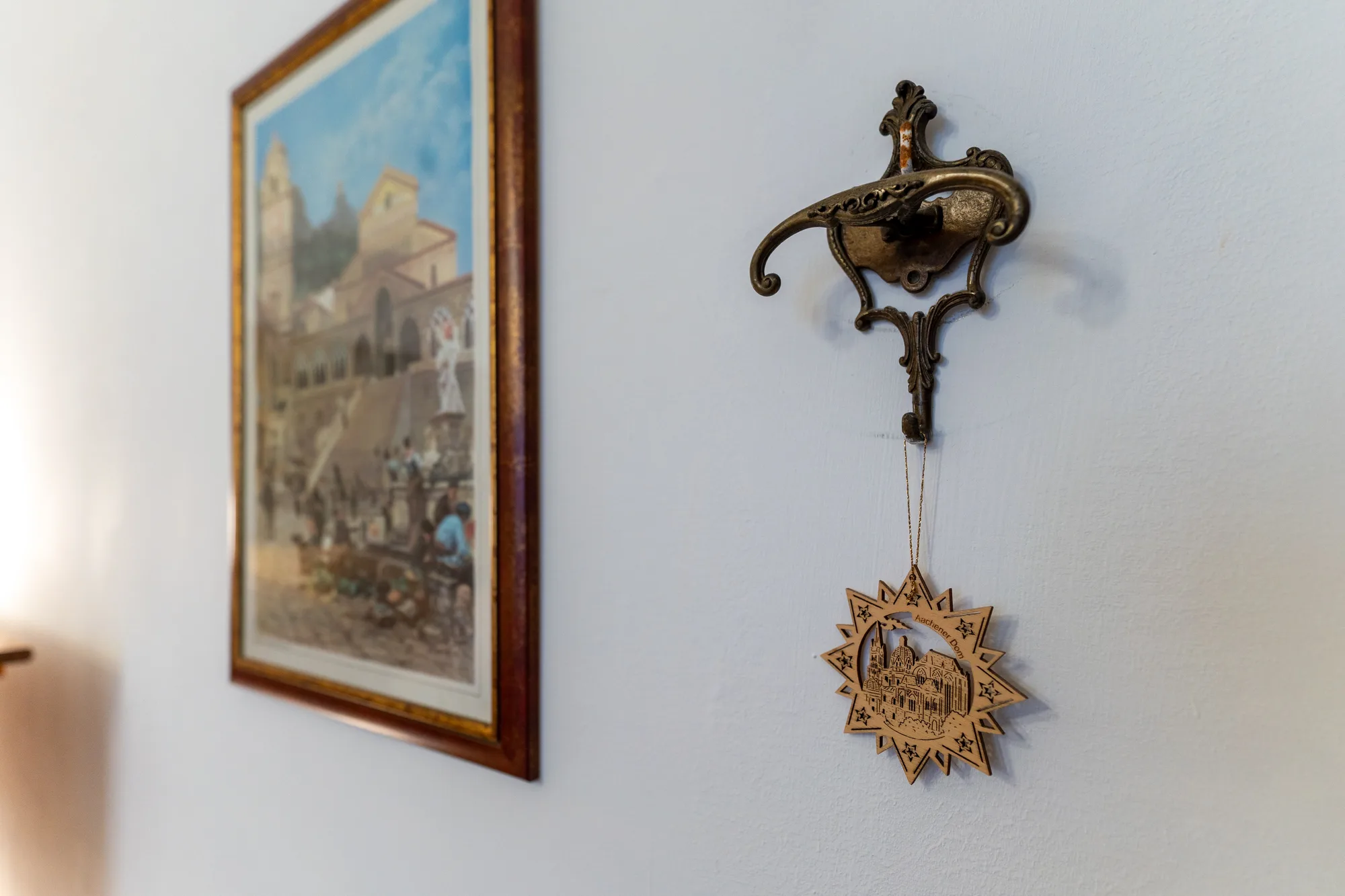 Wall decor detail photographed for texture and local memory - interior photography on the Amalfi Coast by Cinereo
