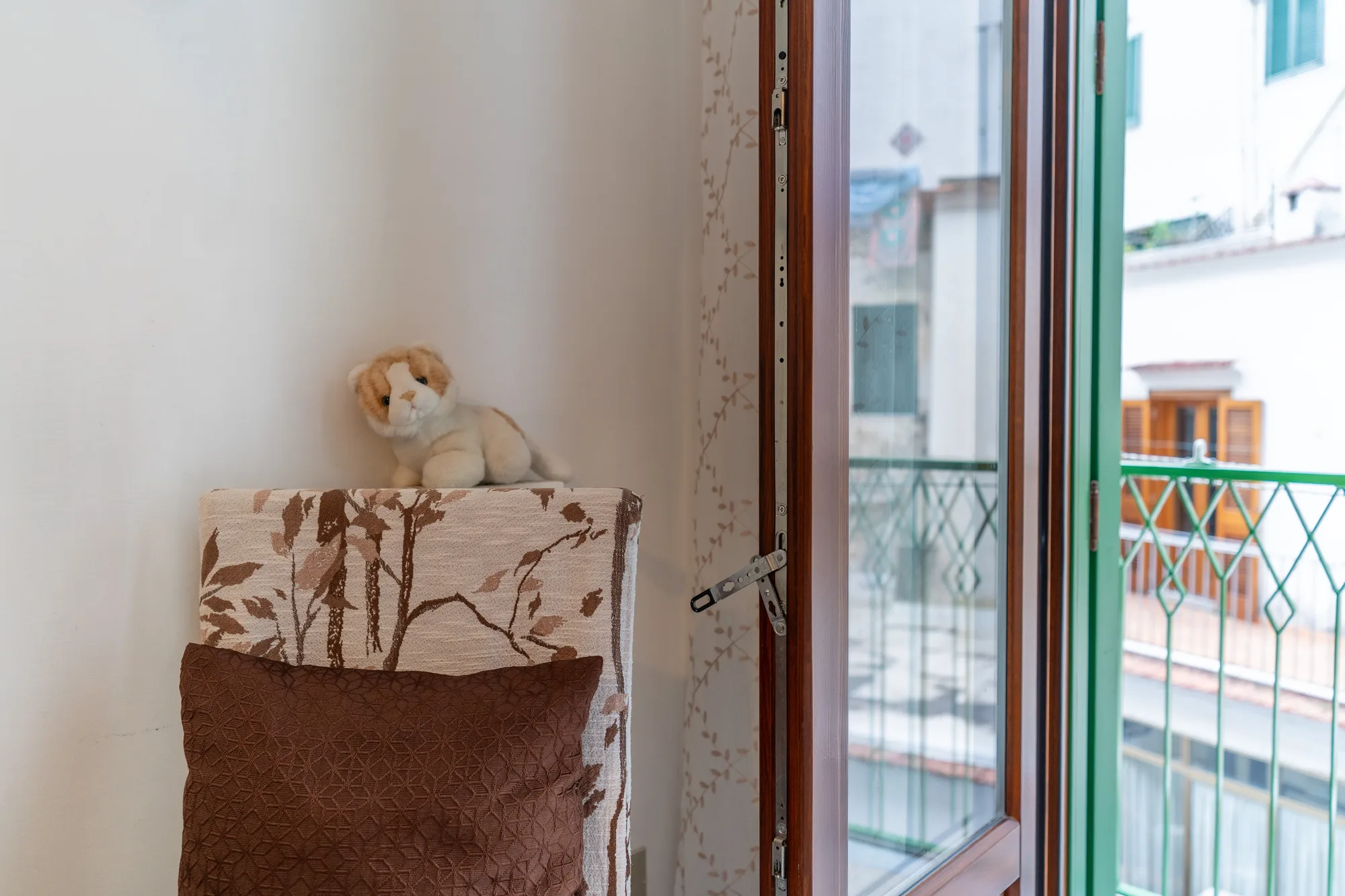 Soft corner detail near the balcony door - interior photography on the Amalfi Coast by Cinereo