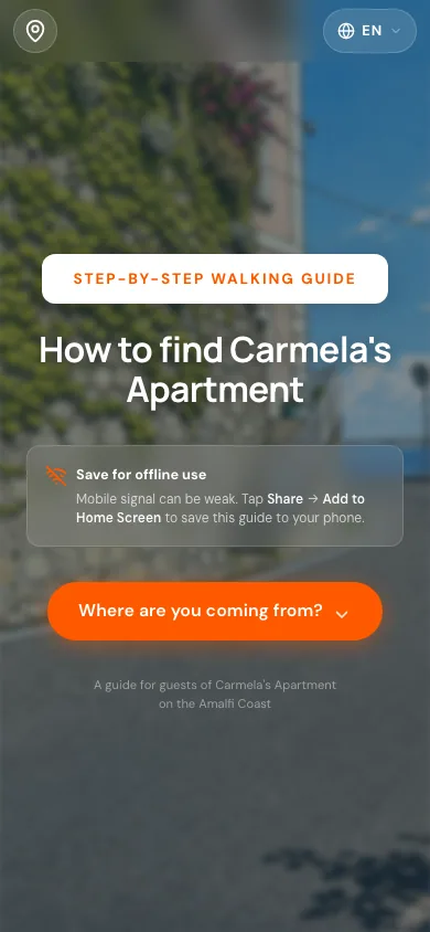 Apartment Guide mobile interface shown at phone width